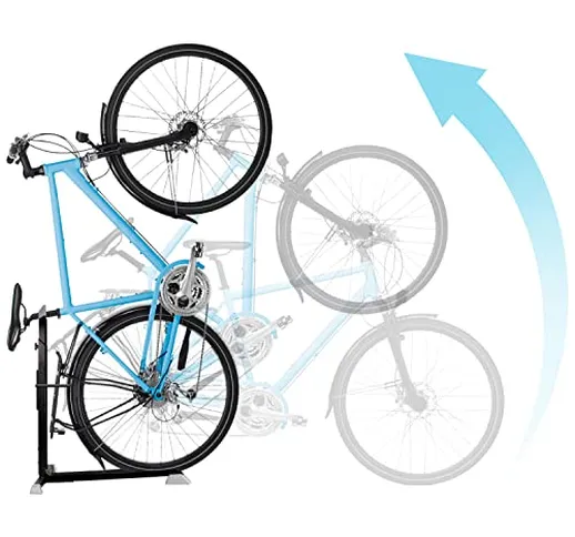 Bike Nook Pro - Supporto per bicicletta, portatile e stazionario salvaspazio con altezza r...