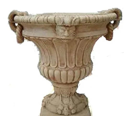 Ciotola Vaso da Giardino Vaso Fioriera in Cemento Vaso Hydras - H cm 74x70