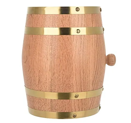 lyrlody Botte Vino Legno Rovere,Barile Dispenser di Vino,Wine Barrel per la Conservazione,...