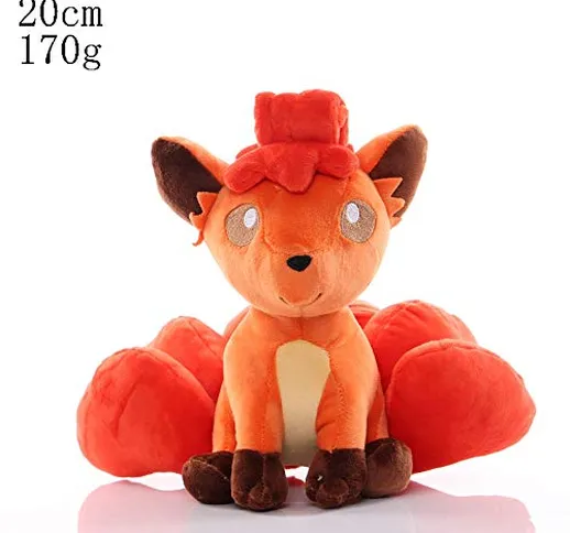 HHtoy Peluche 23CM Fuoco Vulpix Anime Figure farcito Bambola Molle dell'ammortizzatore del...