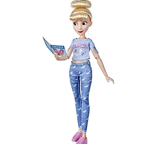 Hasbro Disney Princess - Cenerentola Comfy Squad, Bambola in Abiti Casual, Ispirata al Fil...