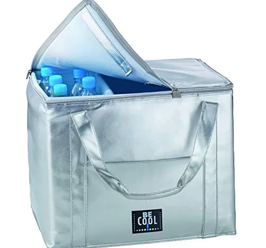 BE Cool Borsa Frigo Termica Argento cm. 49 X 35 X 35