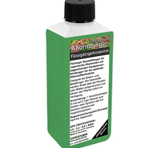 GREEN24 Acero Fertilizzante Fertilizzante Liquido Hight Tech per Acero Giapponese E Acero