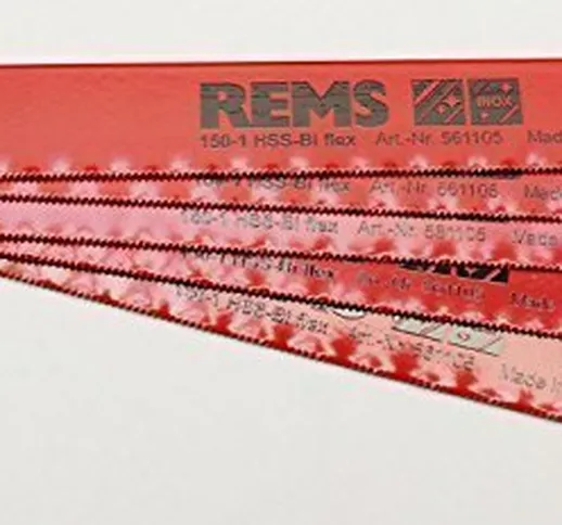Rems 561105 – Lama sega HSS-BI metallo 150 – 1 mm rosso (5U)