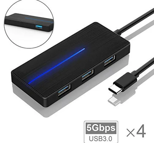 KOOTION Hub USB Tipo C 3.0 4 Porte USB Replicatore di Porte USB Multiplicador USB Type C H...