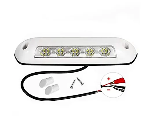 Aiuphing luce esterna camper, luci a led 12v esterno caravan tenda luci portico lampada ba...