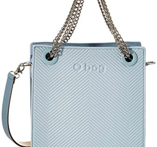 O bag Borsa Double Mini, Pochette da giorno Donna, Bianco (ICE), 24x25x10 cm (W x H x L)