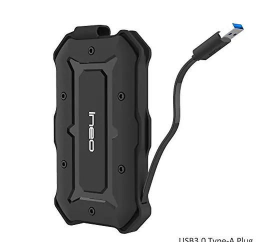 USB 3.0 to SATA III Case Esterno per Disco Rigido 2.5" - Protettive Custodia Protezione al...