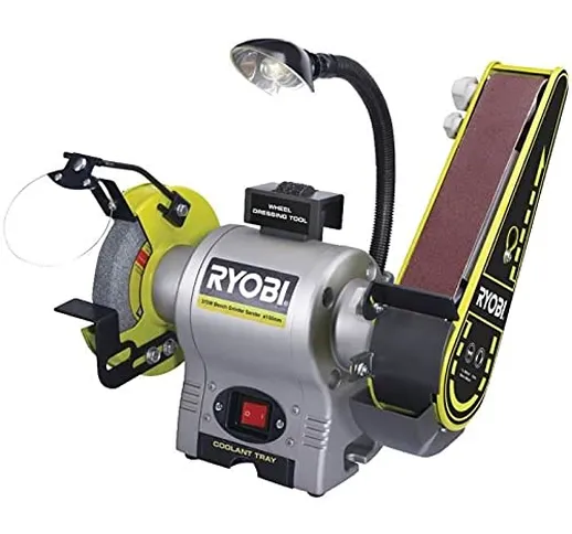 MOLA DA BANCO CON NASTRO LEVIGATRICE RYOBI RBGL250G 250 WATT 3000 GIRI