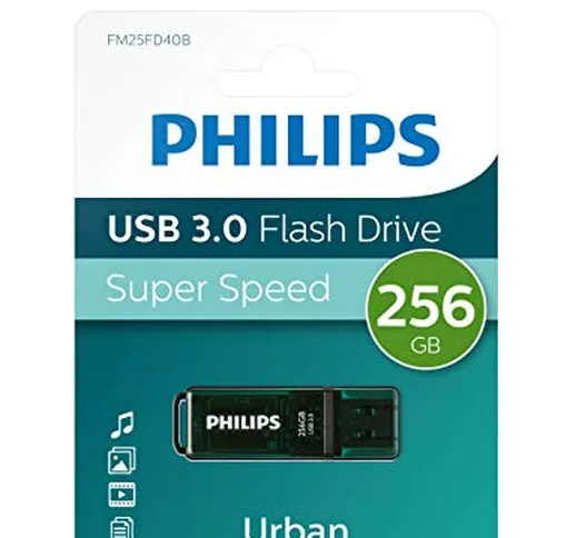 Pen Drive Philips da 256gb USB 3.0 FM25FD40B/00 pendrive chiavetta chiavina pennina ad alt...