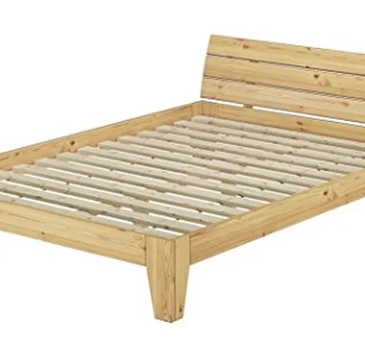 Prim-Holz60.62-14 - Letto Futon con rete arrotolabile, 140 x 200 cm, in legno massiccio na...