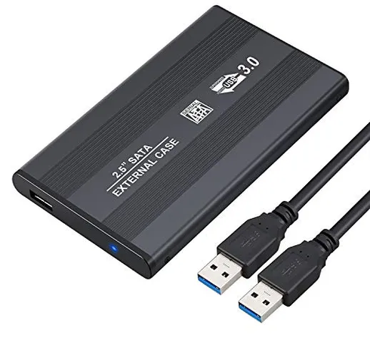 ESYNiC USB 3.0 SATA a USB Caddy 2.5 Pollici Case HDD SSD Esterno per Win 7 8 XP Vista Mac