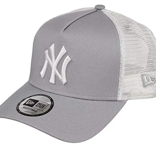 New Era York Yankees Frame Adjustable Trucker cap Clean Grey/White - One-Size