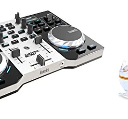 Hercules DJ Control Instinct S Series Party Pack (versione nuova, controller DJ a 2 piani,...