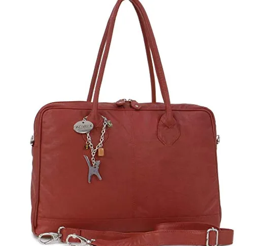 CATWALK COLLECTION - Vera Pelle - Borsa a Tracolla da Lavoro/Borse a Mano/Spalla/Messenger...