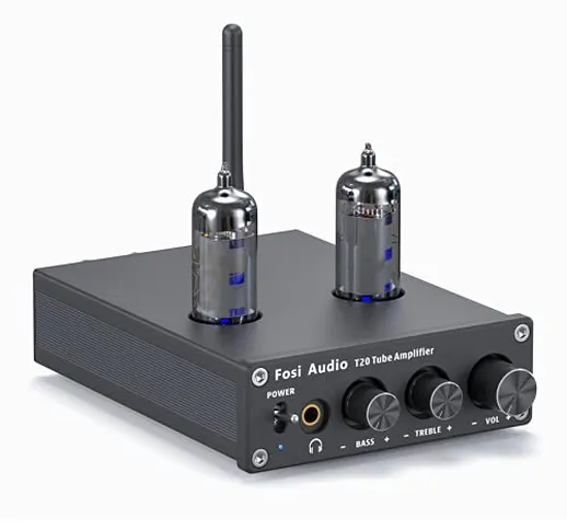 Fosi Audio T20 Bluetooth Valvole Amplificatore Mini Finale di Potenza a 2 Canali in Classe...
