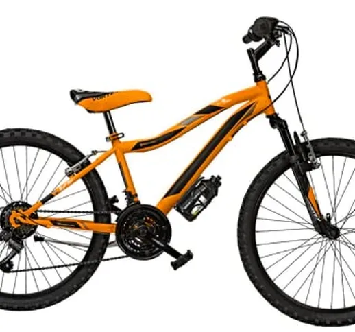 BICI MISURA 24 FRONT AMMORTIZZATA BAMBINO MTB BICICLETTA RAGAZZO MOUNTAIN BIKE VORTEX CAMB...