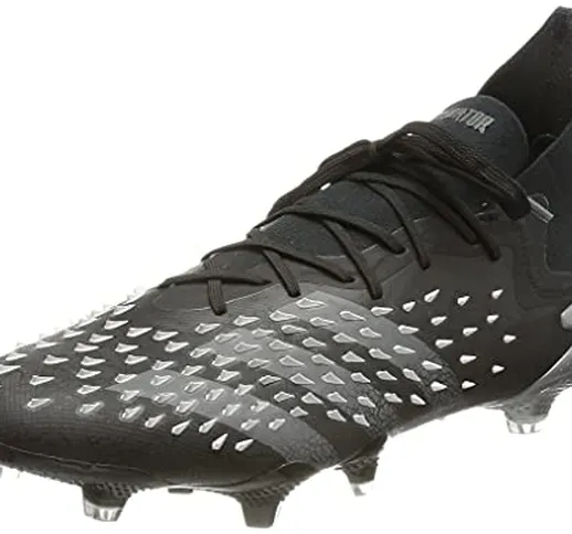 adidas Predator Freak .1 FG, Scarpe da Calcio Uomo, Core Black/Grey Four/Ftwr White, 43 1/...
