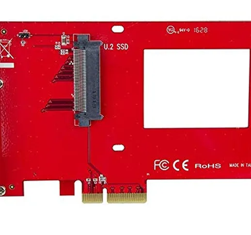 StarTech.com Scheda Adattatore PCI Express ad U.2 NVMe SSD - SFF-8639 da 2,5" PCIe 3.0 x4