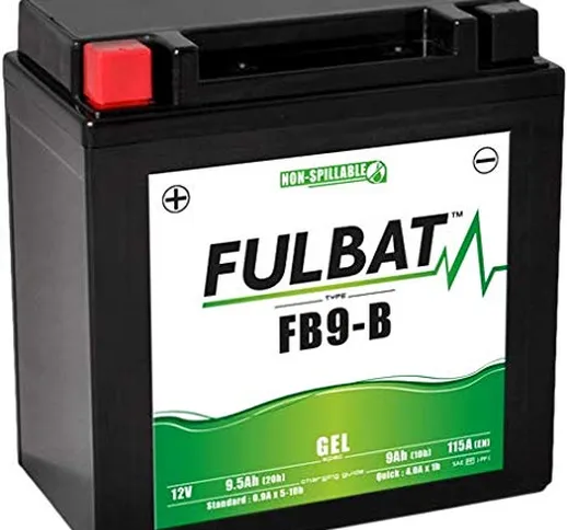 YB9 YB9-B BATTERIA FULBAT A GEL PIAGGIO VESPA ET4 125 150 1998 1999 2000 2001 2002 2003