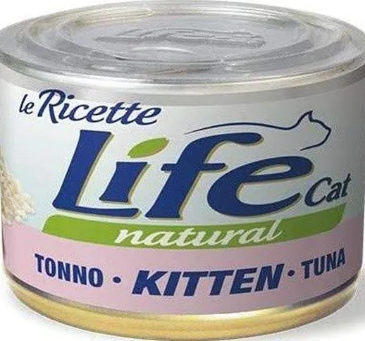 Lifecat Naturale Kitten per Gattini da 150 Gr, Tonno