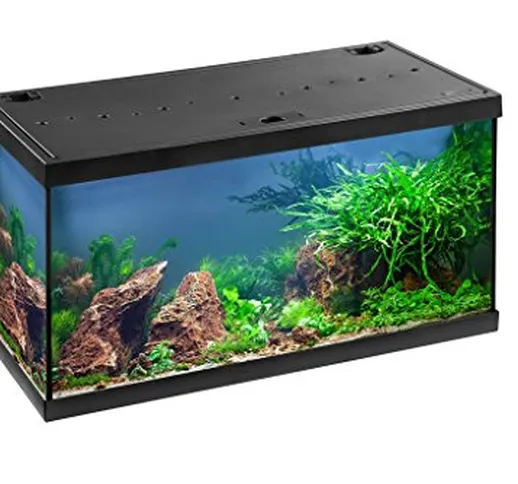 Eheim Aquastar - Acquario, set completo con 54 luci LED, 60 x 30 x 30 cm, 54 l, nero