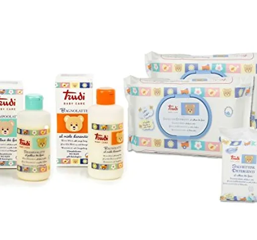 KIT IGIENE TRUDI BABY CARE SHAMPOLATTE + BAGNOLATTE + SALVIETTINE BAGNETTO BEBè