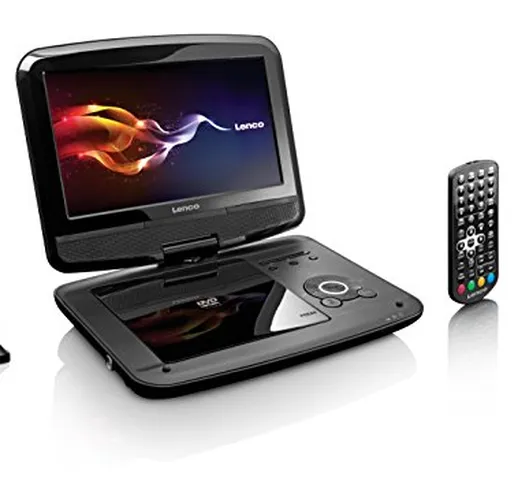 Lenco DVP-9413 lettore DVD/Blu-Ray portatile Portable DVD player Convertibile Nero 22,9 cm...