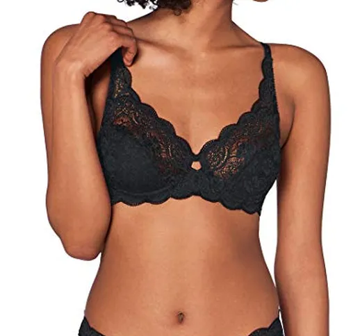 Triumph Amourette 300 W Reggiseno Senza Cucitura, Nero (Black), 4E