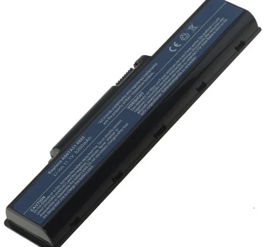 AT Batteria Potenziata 5200mAh 10,8V per Portatile Acer Aspire 5735, 5735Z, 5735Z-582G16Mn...