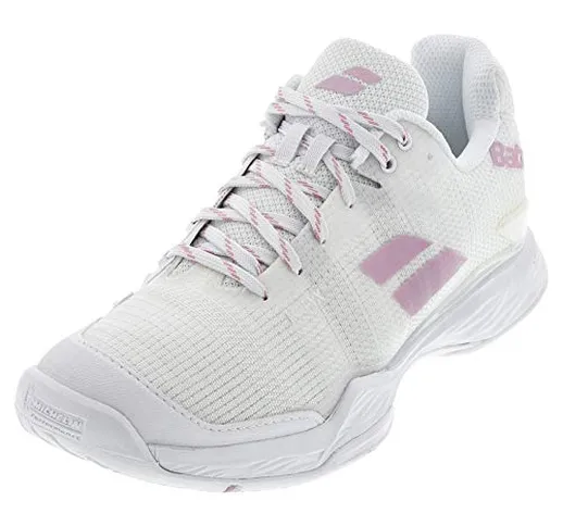 Babolat Jet Mach II AC Women, Scarpe da Tennis Donna, White/White, 39 EU