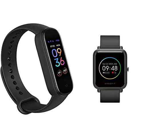 Amazfit Bip S Lite Smartwatch Orologio Fitness Tracker, Display Always-On, 150 Quadranti &...