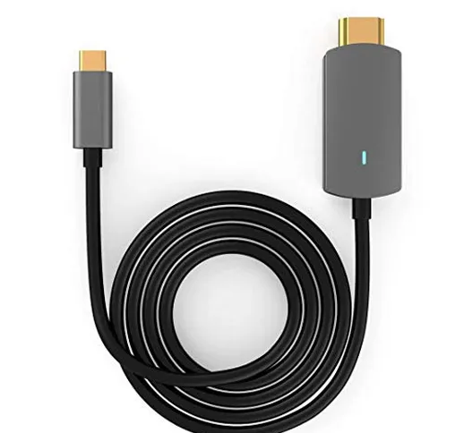 Miglior cavo da USB C a HDMI, 1,8 m (1,8 m) 4K a 60Hz USB C a HDMI 2.0 [compatibile Thunde...