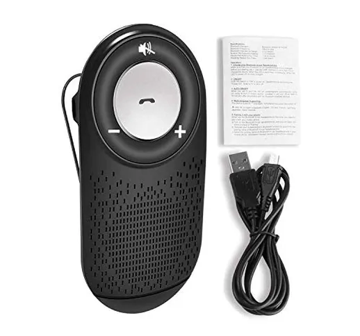 EULIQ Vivavoce per telefono Bluetooth portatile, adatto per auto,casa,ufficio conferenza