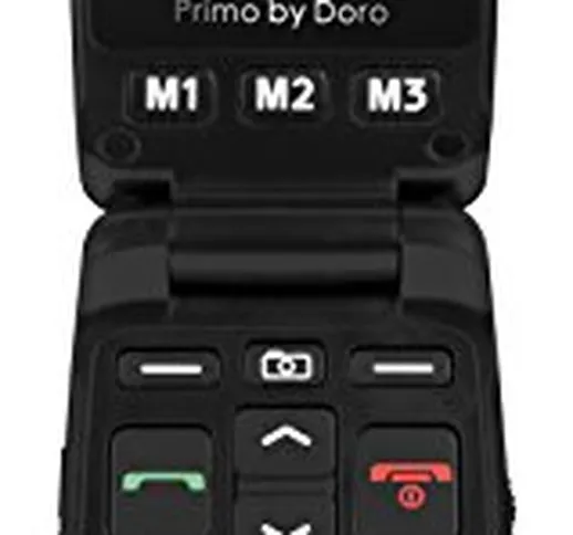 DORO Primo 406 Nero Display 2.4" +Slot MicroSD Bluetooth Fotocamera e RadioFM - Europa