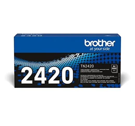 Brother TN2420 Toner Originale, Alta Capacità, fino a 3000 Pagine, per Stampanti MFCL2710D...