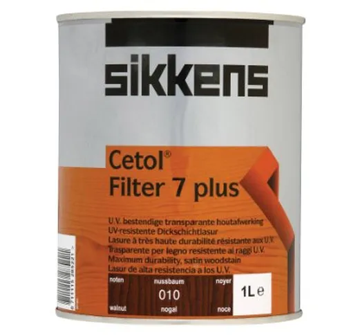 Sikkens Cetol Filter 7 Plus RM - Speciale vernice trasparente per esterni, colori e dimens...