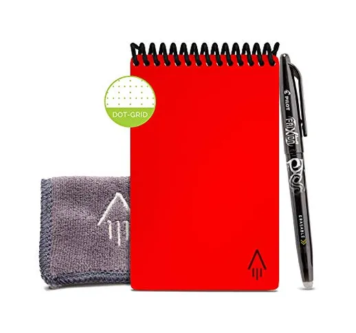 Rocketbook EVR-M-K-CBG Mini notebook riutilizzabile con Panno e Penna Inclusi, 8,9 cm x 14...