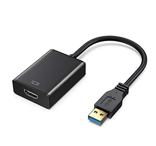YOEAR USB a HDMI Adattatore, Adattatore USB 3.0 a HDMI, HD1080P Video e Audio Multi-Displa...
