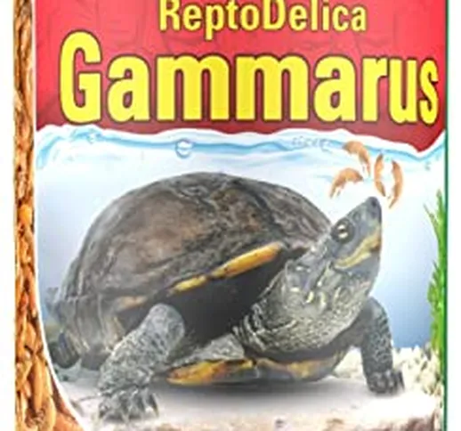 Tetra ReptoDelica Gammarus Turtle Food - Mangime Naturale a Base di Gamberi Interi, Baratt...