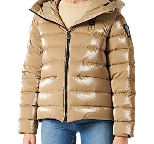 Blauer Blouson Imbottito Piuma Giacchetto, 320 Biscotto, L Donna