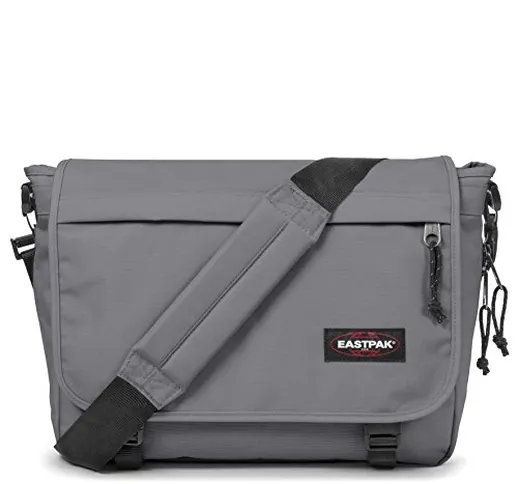 Eastpak Delegate, Borsa A Tracolla Unisex, Grigio (Woven Grey), 20 liters, Taglia Unica (3...