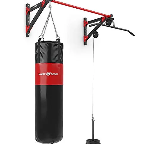 Marbo Sport Barra multifunzionale per trazioni con montaggio a parete, lat pulldown e supp...