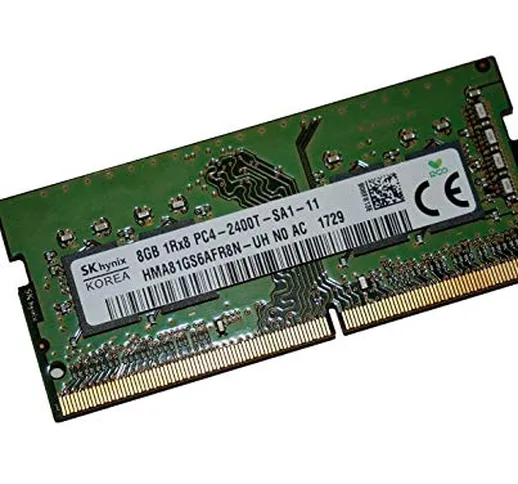 Hynix, memoria Sodimm DDR4 non ECC PC4-19200, 2400 MHz, 8GB 1,2 V, codice prodotto HMA81GS...