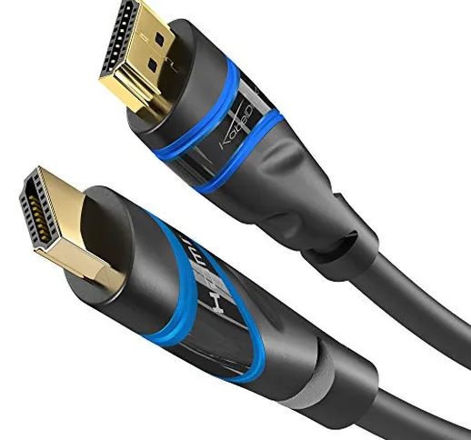 KabelDirekt - Cavo HDMI Ultra HD Highspeed - supporta 120Hz con risoluzione UHD 4K, Dolby...