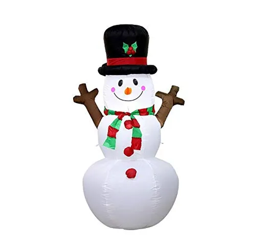 MUMUMI Albero di Natale del Pupazzo di Neve Rami con Cappello Modello Gonfiabile Giocattol...