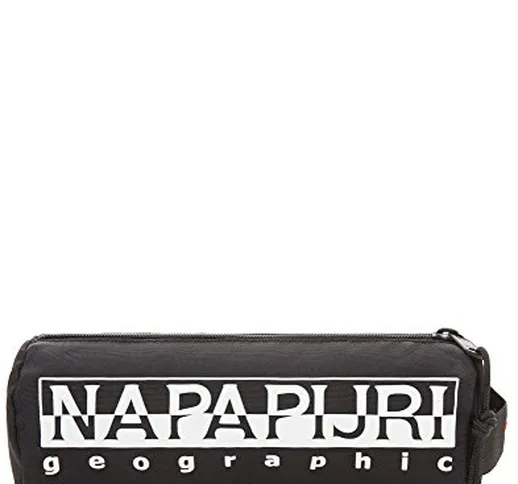 Napapijri HAPPY PENCIL CASE Astuccio, 22 cm, Nero (Black), poliestere