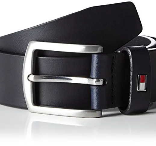 Tommy Hilfiger New Denton Belt Cintura, Blu (Midnight), 80 cm (Taglia fabricante L) Bambin...