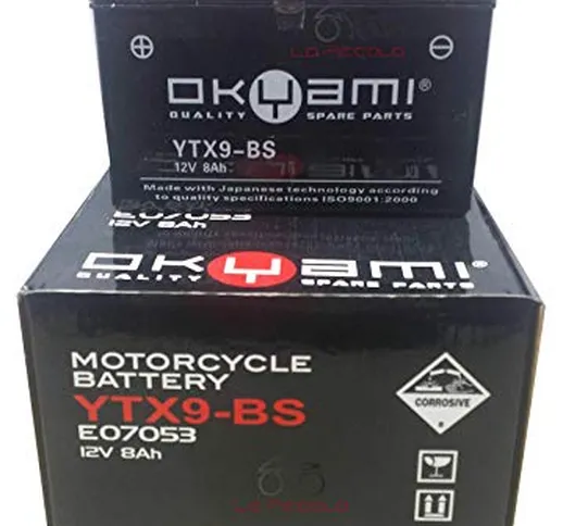 BATTERIA OKYAMI YTX9-BS 12 V 8AH