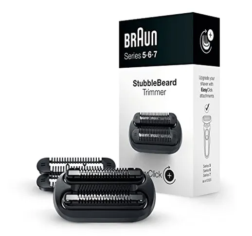 Braun EasyClick Rasoio Elettrico Barba Uomo, Rifinitore Barba, Accessorio Compatibile con...